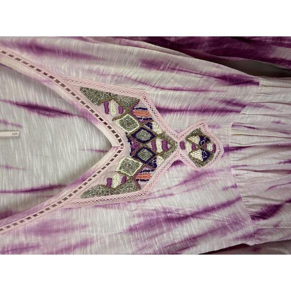 Free People Pink Tye Dye Summer Nights Tunic - Size - Small - Picture 5 of 6